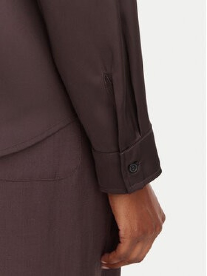 Marella Koszula Edro 2625116081 Brązowy ciemny Regular Fit
