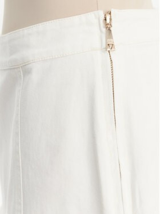 Guess Spódnica mini W5GD87 WH610 Écru Regular Fit