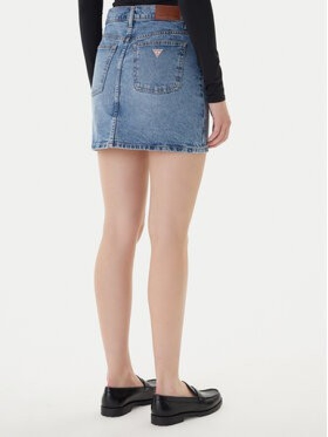 Guess Jeans Spódnica jeansowa W5GD0Q D5M4A Niebieski Regular Fit