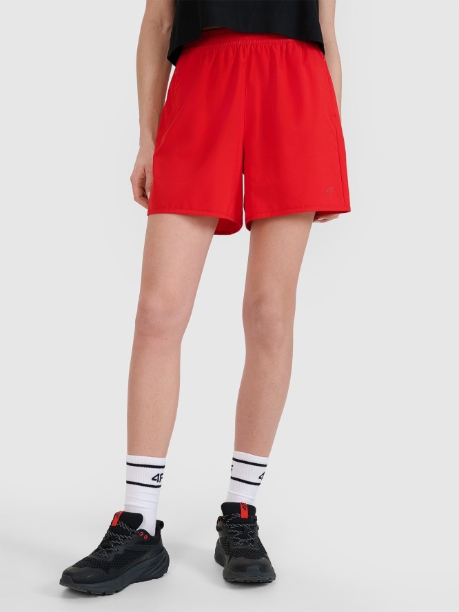 4F Spodenki plażowe damskie - czerwone S