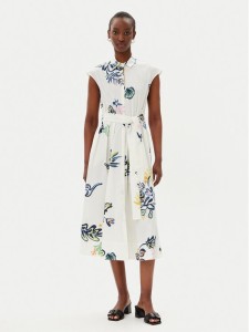 Marella Sukienka koszulowa Pier 2513221372200 Biały Regular Fit