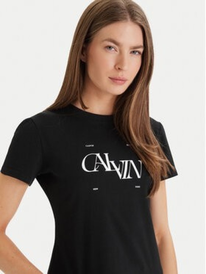 Calvin Klein Jeans T-Shirt Seasonal LV047F808G Czarny Slim Fit