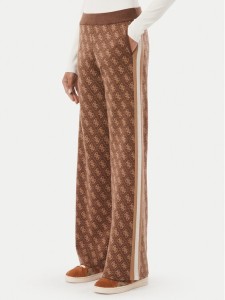 Guess Spodnie dzianinowe V6BB01 Z1483 Brązowy Regular Fit