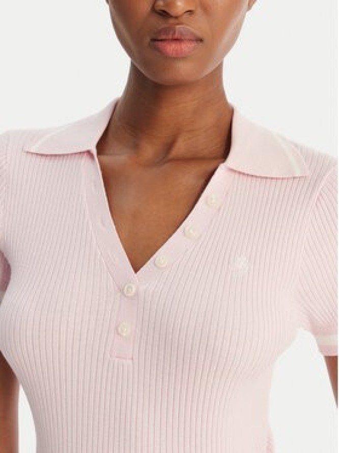 Guess Jeans Polo W6GRZ1 Z3P32 Różowy