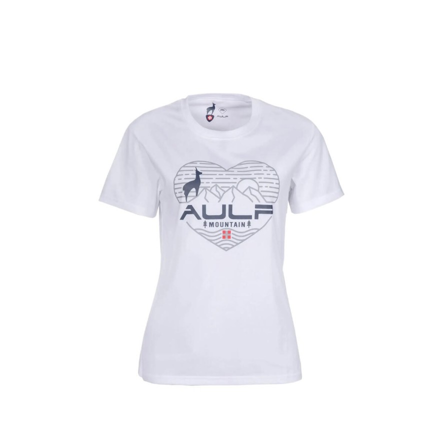 Koszulka damska AULP ROSSI bawełniana oddychająca luźny krój