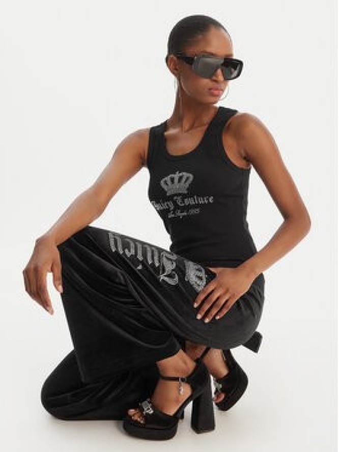 Juicy Couture Spodnie dresowe Gothic Crown JCBBJ126806 Czarny Straight Leg