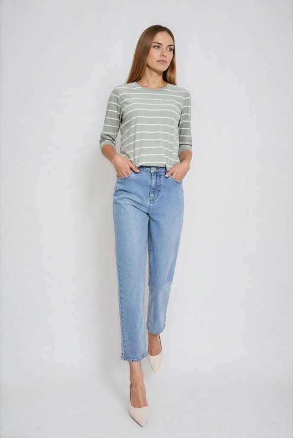 Jeansy z prostą nogawką niebieskie