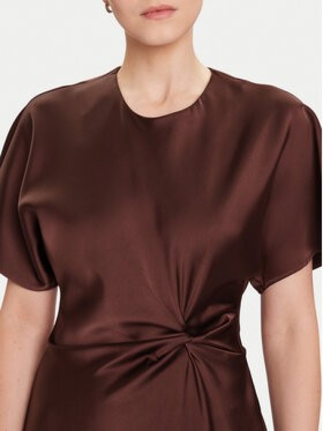 Rinascimento Sukienka koktajlowa CFC0125718003 Brązowy Regular Fit