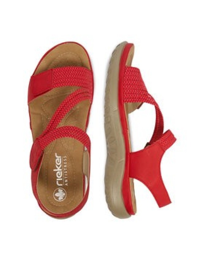 Rieker Sandały CEO-64870-33 Czerwony