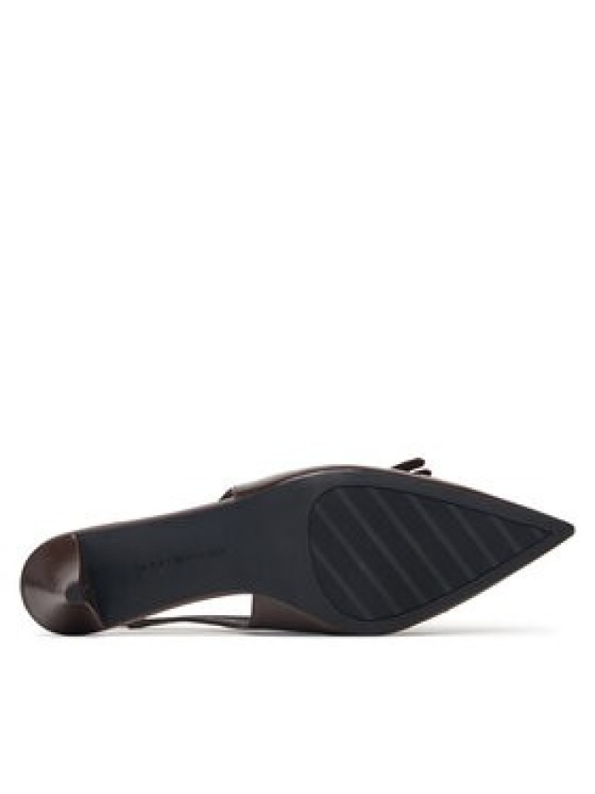 Tommy Hilfiger Czółenka Th Penny Bar Pointy Sling Back FW0FW09535 Brązowy