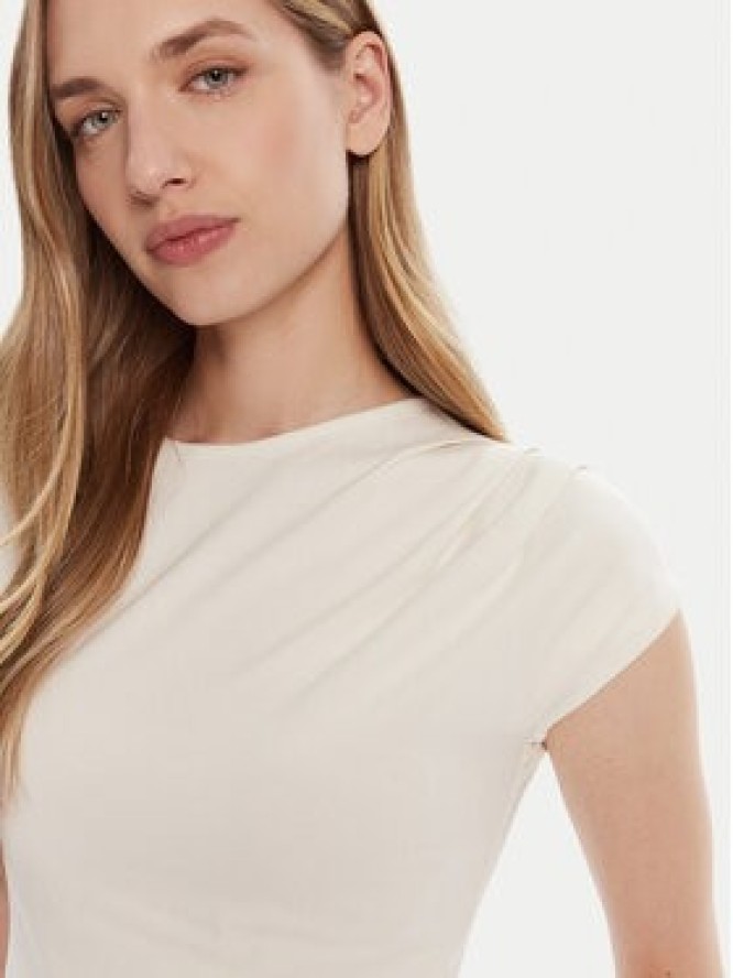 Calvin Klein T-Shirt LV047B275G Écru Slim Fit