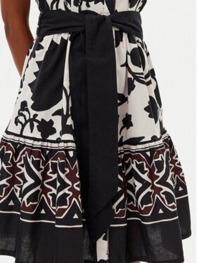 Gaudi Sukienka koszulowa 511FD15022 Czarny Regular Fit