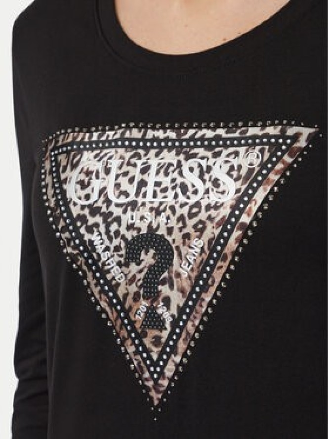 Guess Bluzka W6BI57 K7387 Czarny Regular Fit
