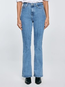 Jeansy damskie z rozszerzaną nogawką jasnoniebieskie Clara Flare 158
