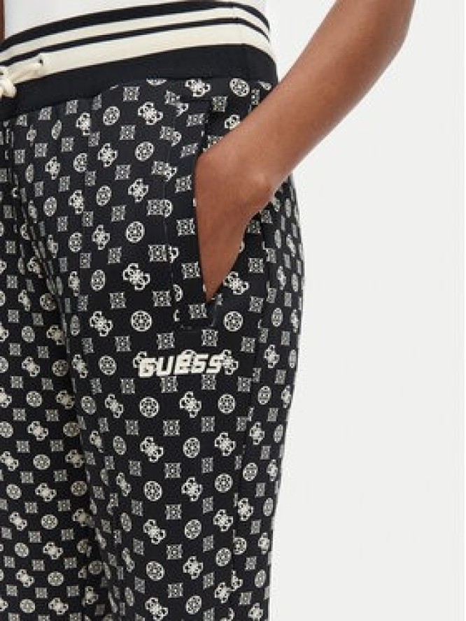 Guess Spodnie dresowe V5YB20 KB212 Czarny Regular Fit