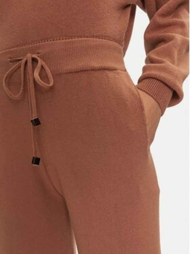 Fracomina Spodnie dzianinowe FJ24WV3004K42001 Brązowy Wide Leg