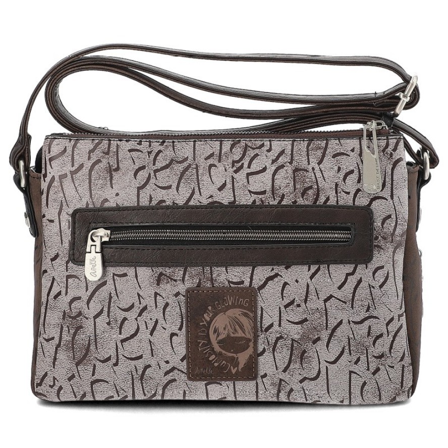 Brązowa Listonoszka Anekke Modna Torebka Damska Premium