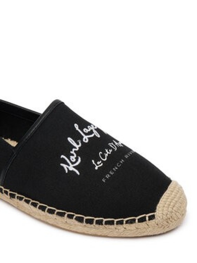 KARL LAGERFELD Espadryle Kamini KL80110A Czarny