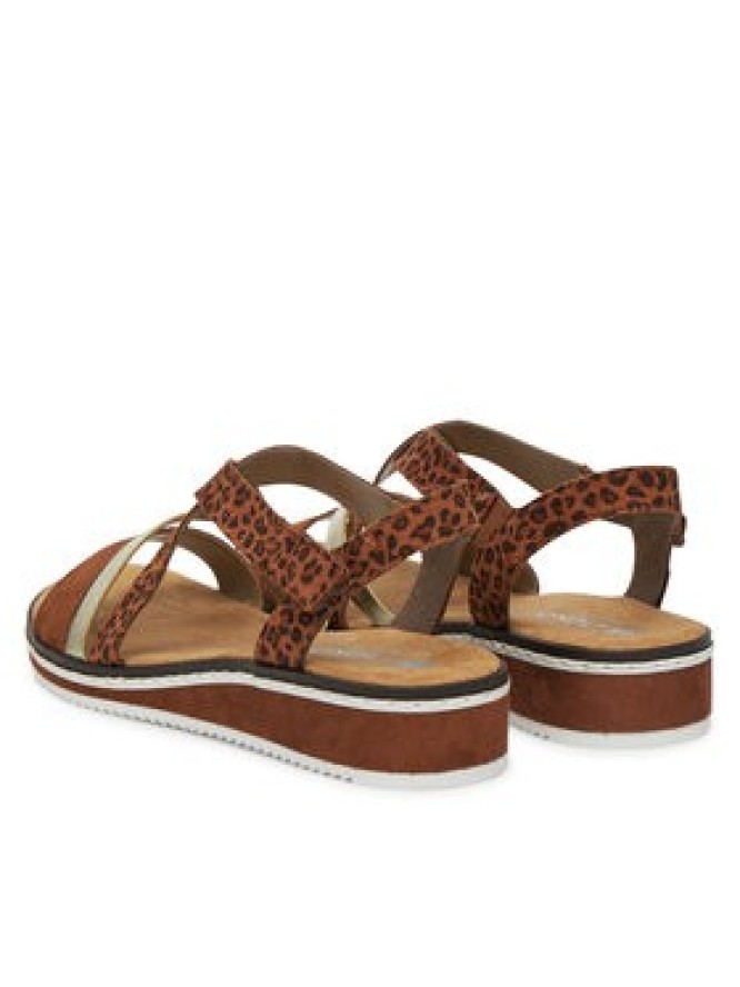 Rieker Sandały V3663-24 Brązowy