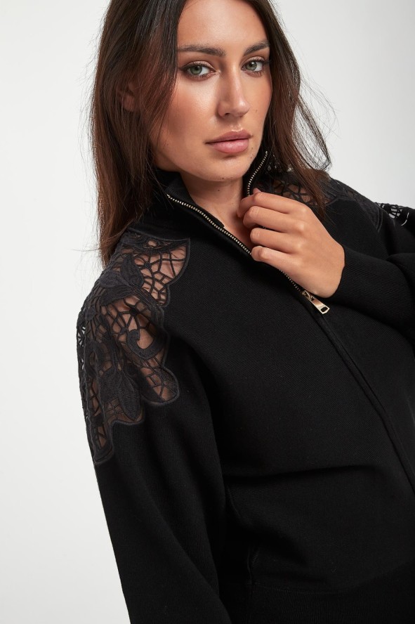 Sweter damski zapinany na zamek TWINSET