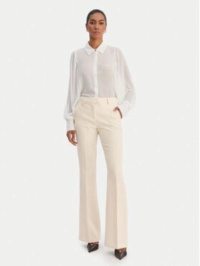 Fracomina Spodnie materiałowe FR26SVA004W42901 Écru Regular Fit