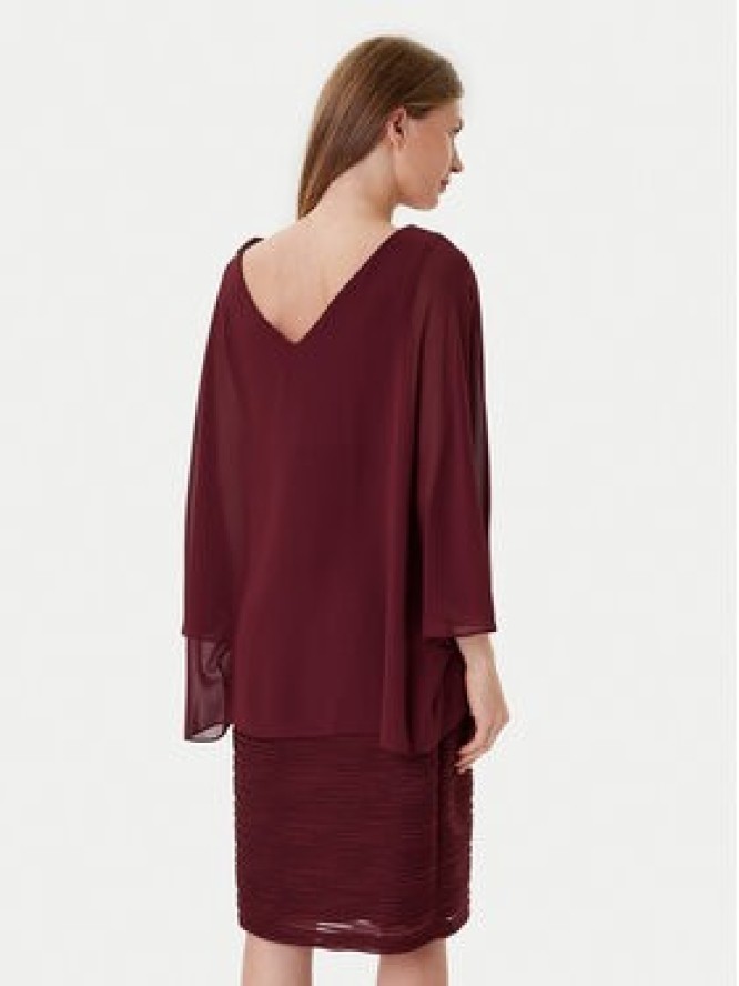 Joseph Ribkoff Sukienka koktajlowa 251720F25 Bordowy Regular Fit