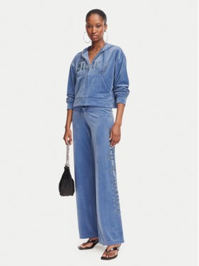 Juicy Couture Bluza Old Gothic JCWAS226333 Niebieski Slim Fit