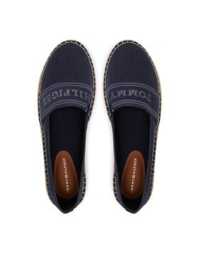 Tommy Hilfiger Espadryle Denim Platform Espadrille FW0FW08543 Granatowy