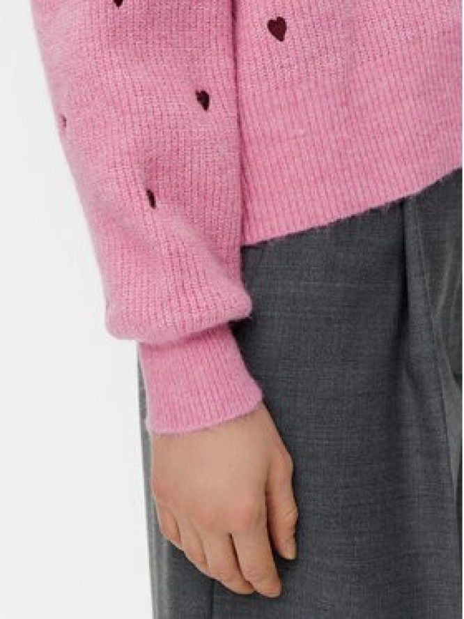 YAS Kardigan Bow 26034899 Różowy Regular Fit