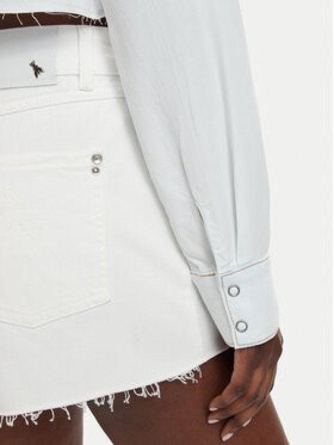 Patrizia Pepe Koszula 2C1665/D9A0-CB20 Niebieski jasny Regular Fit