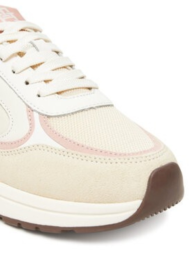 Tommy Hilfiger Sneakersy Casual Fashion Runner Mix FW0FW08693 Écru