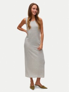 Vero Moda Sukienka codzienna Gina 10327658 Beżowy Regular Fit