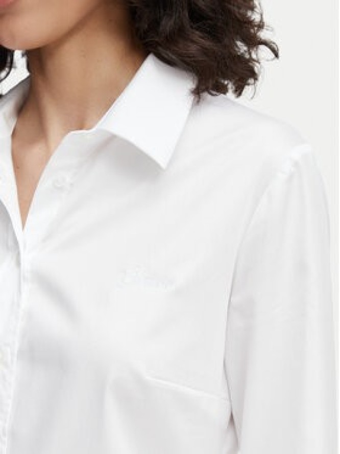 Guess Koszula W6YH10 W2752 Biały Slim Fit