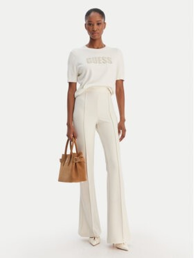 Guess Sweter W6RR47 Z2NQ2 Écru Regular Fit