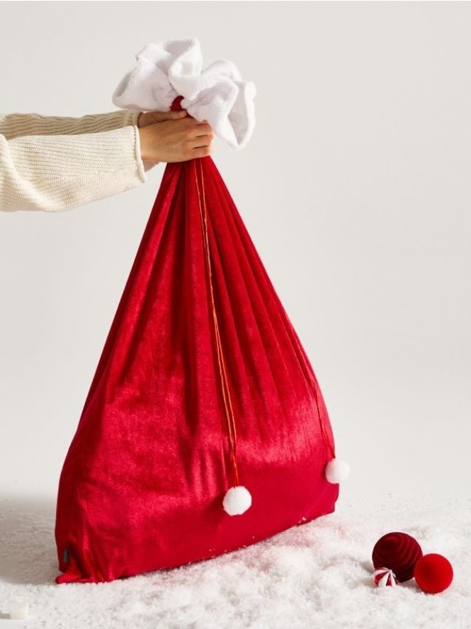 Worek na prezenty - bordowy