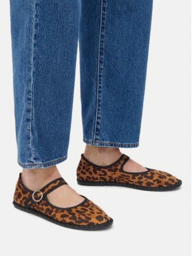 JENNY Baleriny HY60163-11 Brązowy