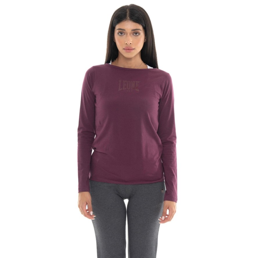Koszulka Langärmliges Damen z Leone 1947 Nigdy bez Aufdruck
