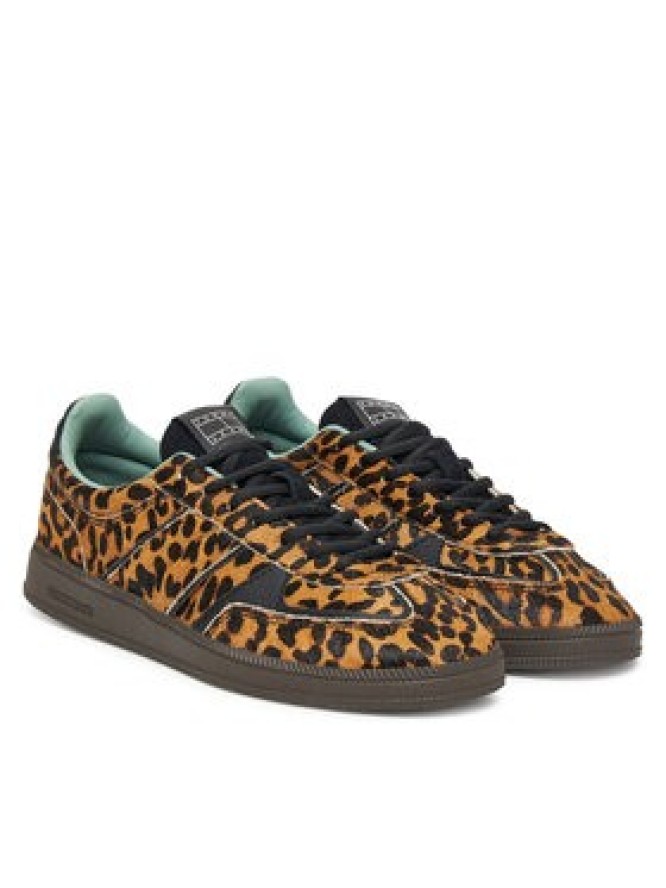 Tommy Jeans Sneakersy The Greenwich Edge Leopard EN0EN02904 Brązowy