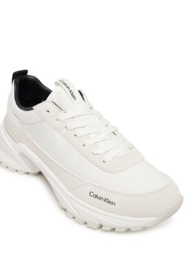 Calvin Klein Sneakersy Hike Runner Mg Nylon Mix YW0YW02075 Biały