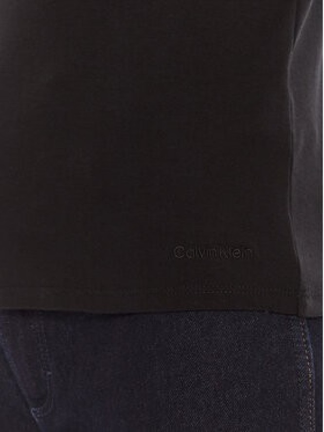 Calvin Klein Bluzka LV044C217G Czarny Slim Fit
