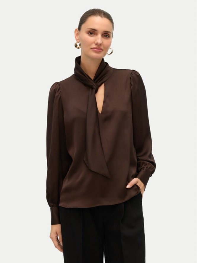 Vero Moda Bluzka Nini 10336252 Brązowy Standard Fit