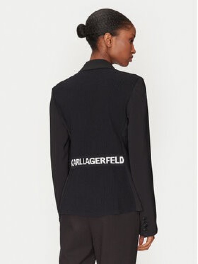 KARL LAGERFELD Marynarka A1W14045 Czarny Regular Fit