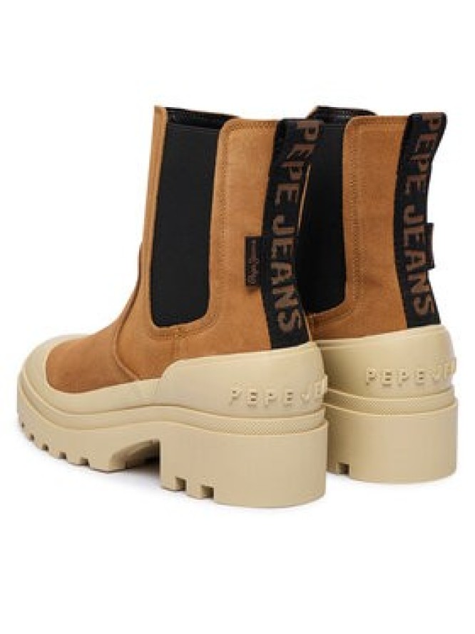 Pepe Jeans Sztyblety Hale Chelsea W PLS500005 Brązowy