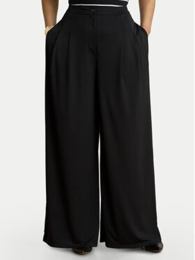 LAUREN RALPH LAUREN Spodnie materiałowe Chabrell 200980217001 Czarny Wide Leg