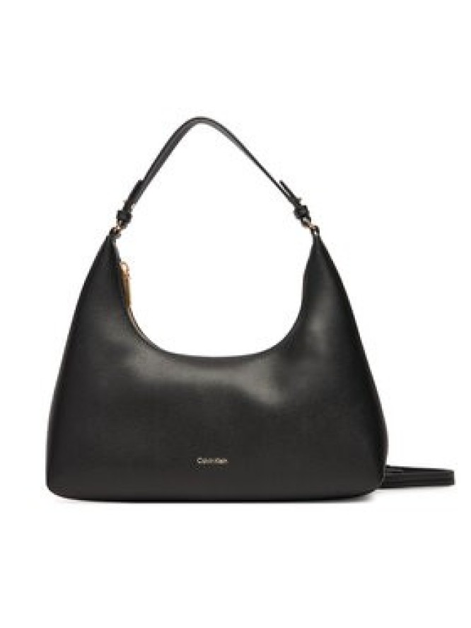 Calvin Klein Torebka Foil Logo Conv Shou?Lder Bag LV04F3272G Czarny