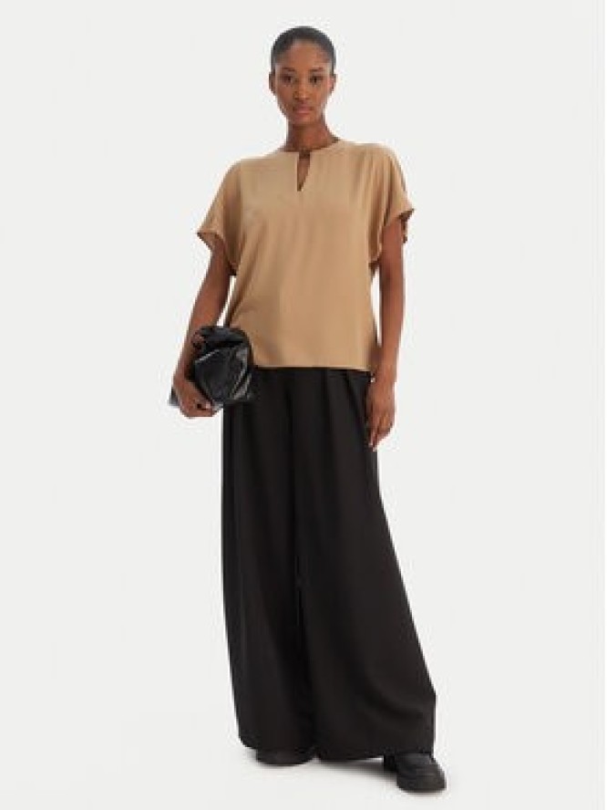 Calvin Klein Bluzka Cdc Ss Hardware LV044E902G Beżowy Regular Fit