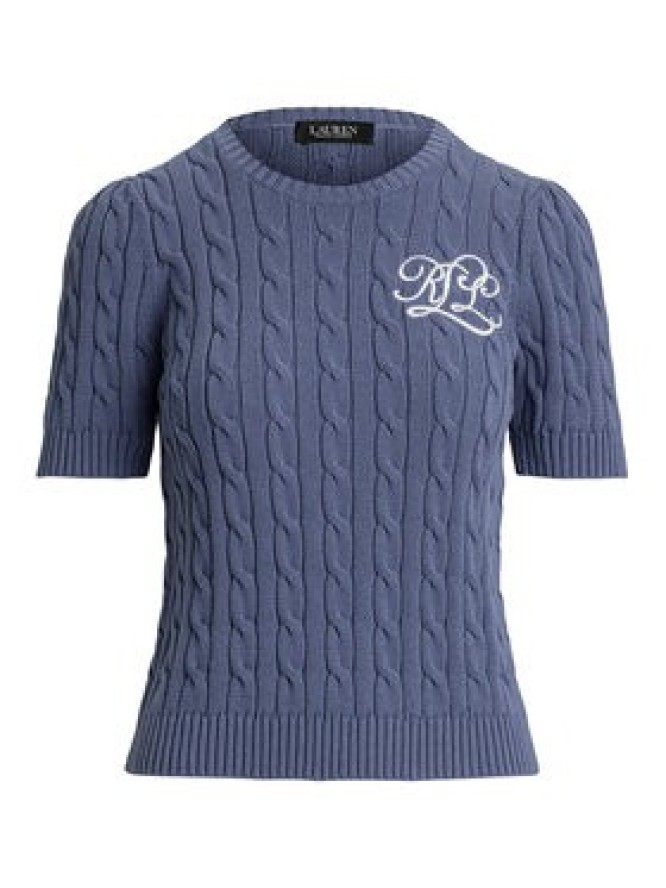 LAUREN RALPH LAUREN Sweter 200976989001 Niebieski Slim Fit