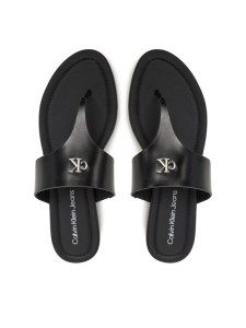 Calvin Klein Jeans Japonki Flat Sandal Toepost Mg YW0YW01691 Czarny