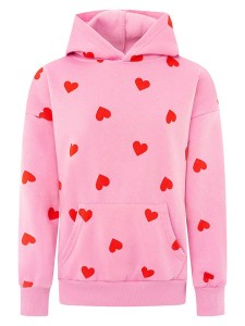 Zwillingsherz Bluza "Hearts" w kolorze jasnoróżowym rozmiar: XL