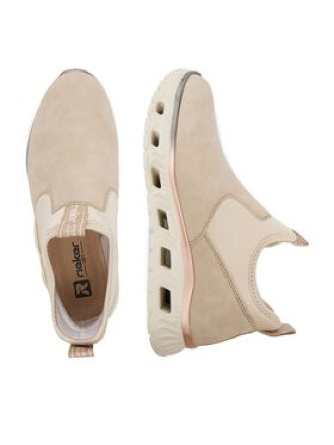 Rieker Półbuty M6053-62 Beżowy